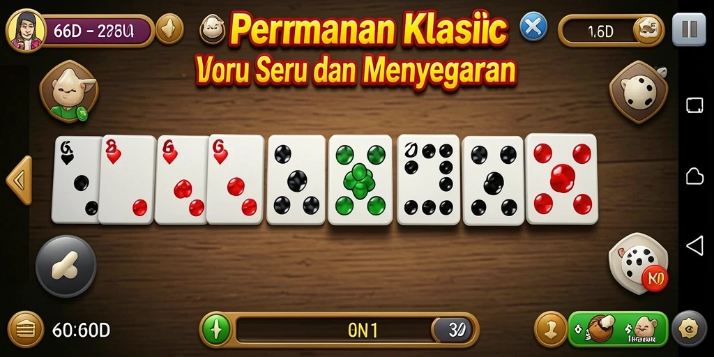 Tampilan gameplay yang seru dan interaktif di 66D.
