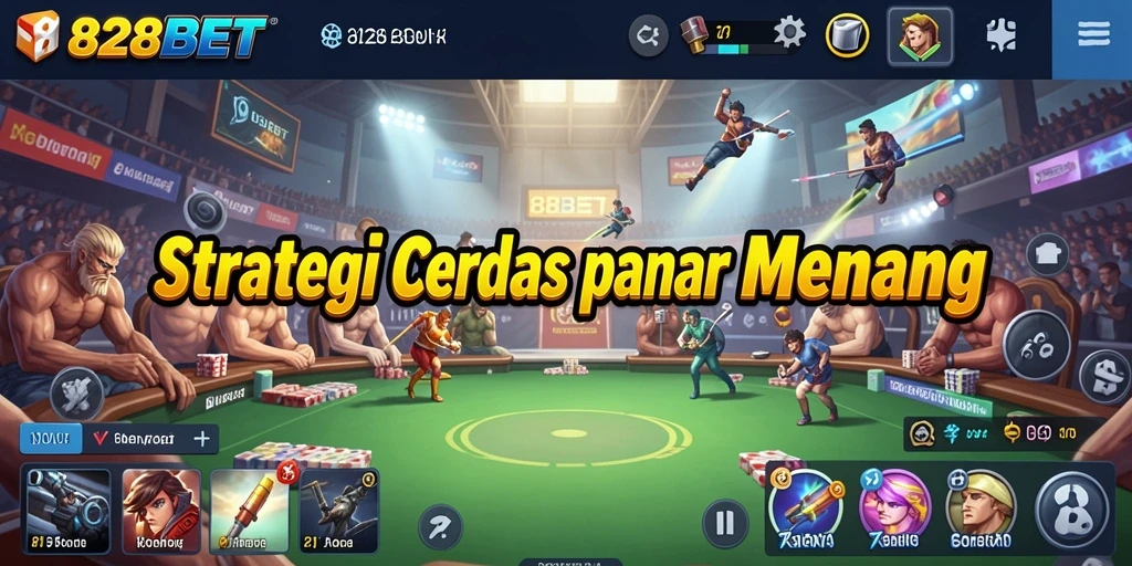 Screenshot utama menunjukkan momen seru dalam gameplay Strategy.