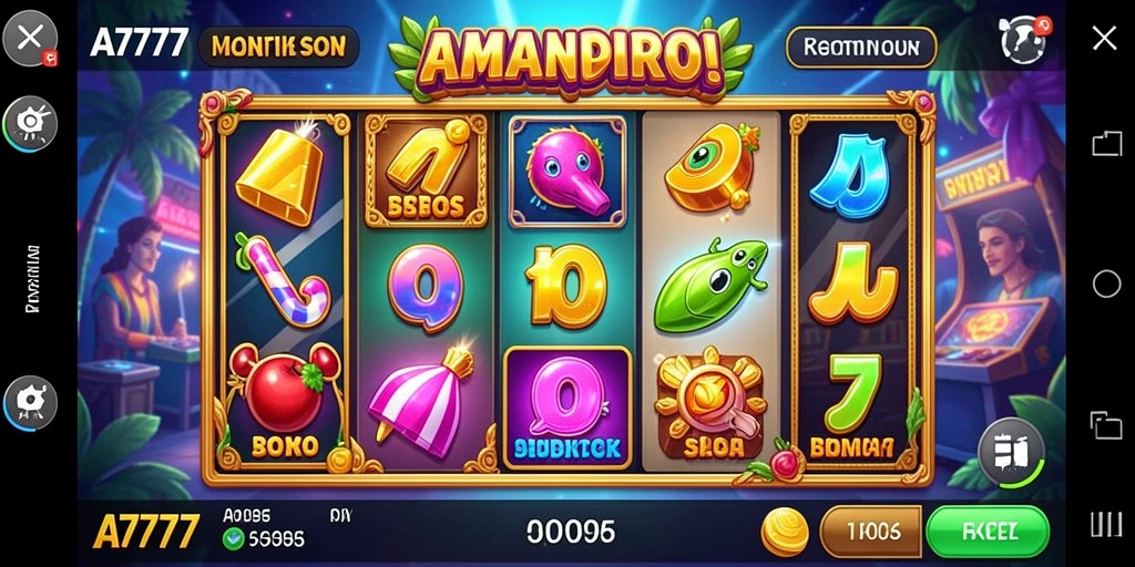 Tampilan gameplay slot yang mendebarkan dan penuh warna.