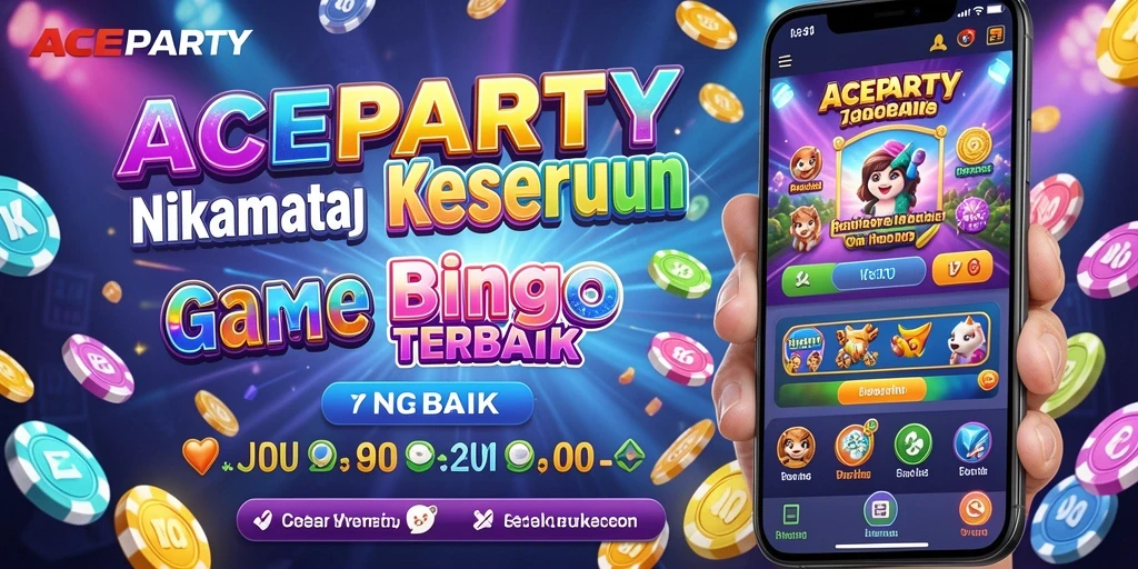 Tampilan gameplay seru dari ACEPARTY yang penuh warna.