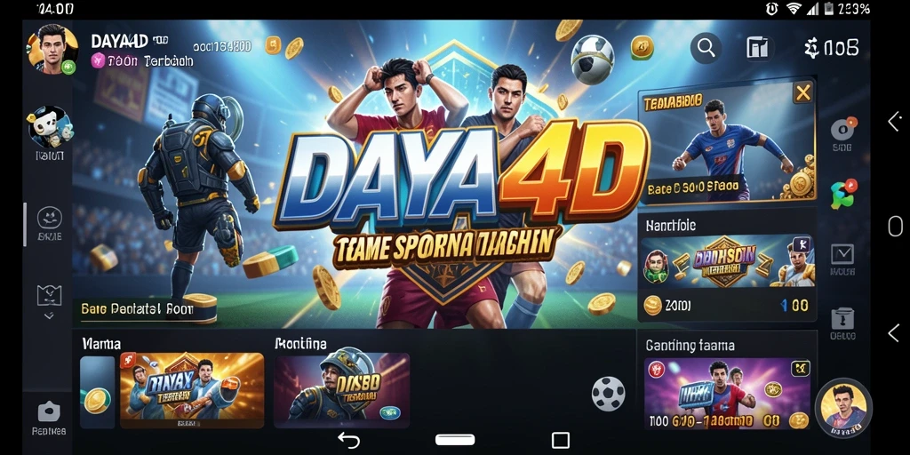 Tampilan gameplay Sportsbook yang menarik dan interaktif di DAYA4D.