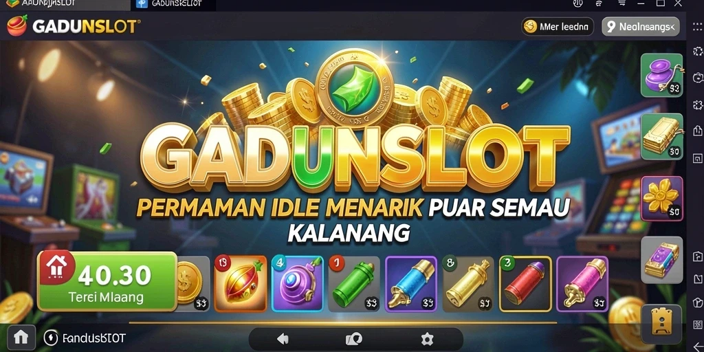 Tampilan menyenangkan dari gameplay GADUNSLOT yang santai dan menawan.