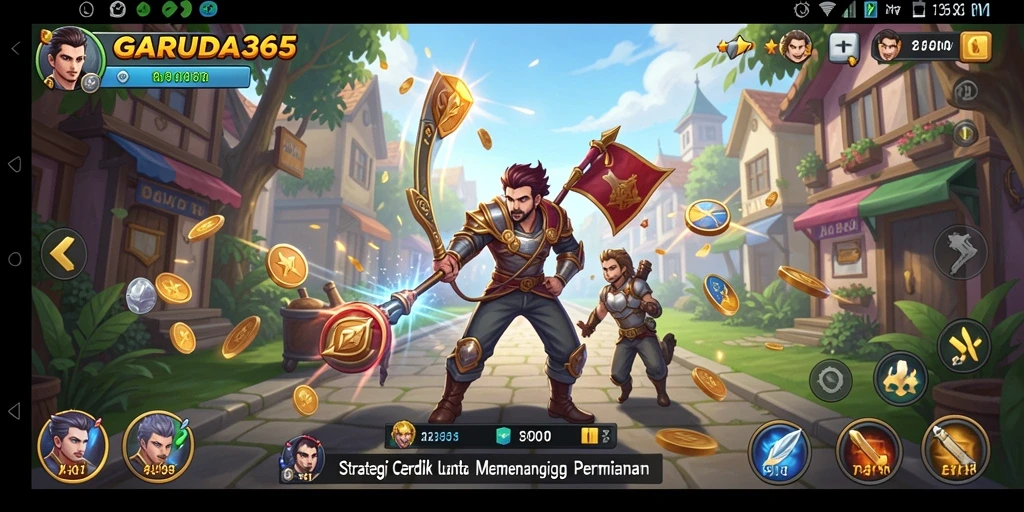 Tampilan gameplay strategis yang menarik di GARUDA365.