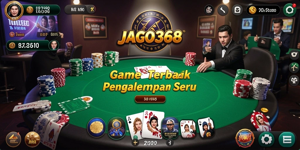 Tampilan menarik dari gameplay Poker di JAGO368 yang memikat.