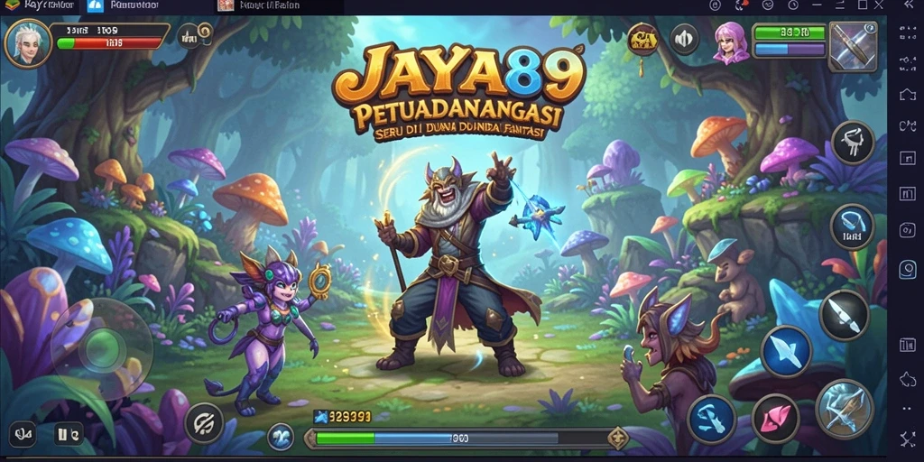 Tangkapan layar dari JAYA89 menampilkan aksi petualangan yang mendebarkan.