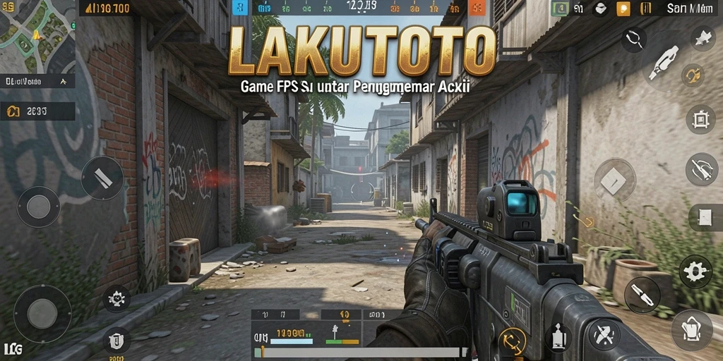 Screenshot gameplay seru dari LAKUTOTO menampilkan pertempuran mendebarkan.