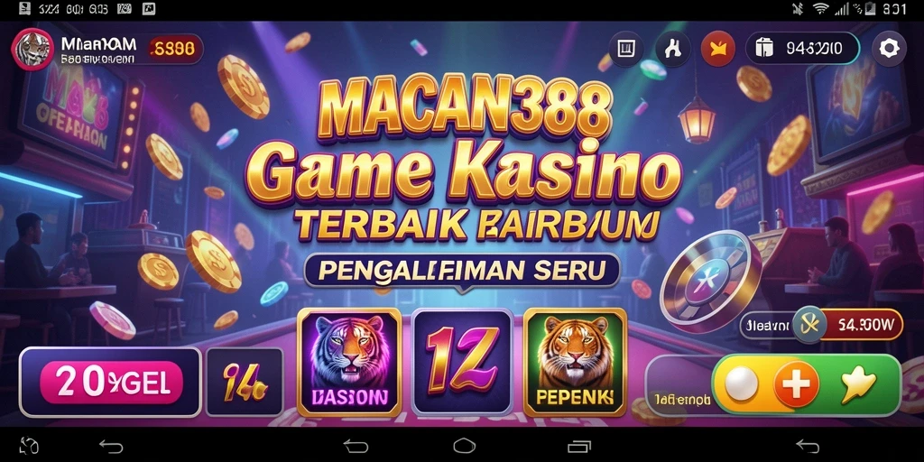 Tampilan bermain yang seru di aplikasi Kasino MACAN388.