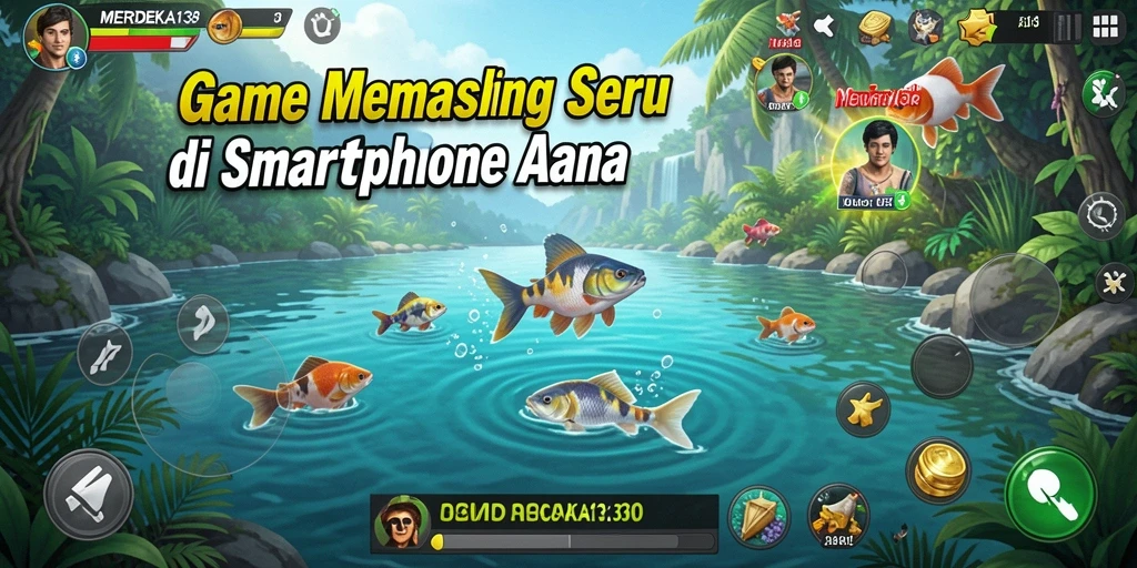 Tampilan gameplay MERDEKA138 dengan pengalaman memancing yang realistis.