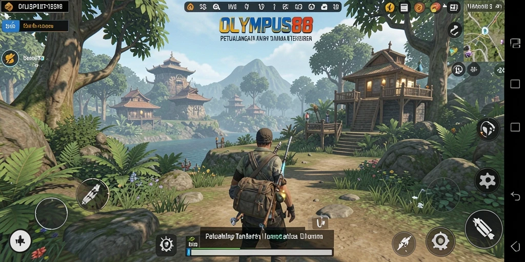 Tangkapan layar gameplay OLYMPUS88 menampilkan petualangan di dunia terbuka.