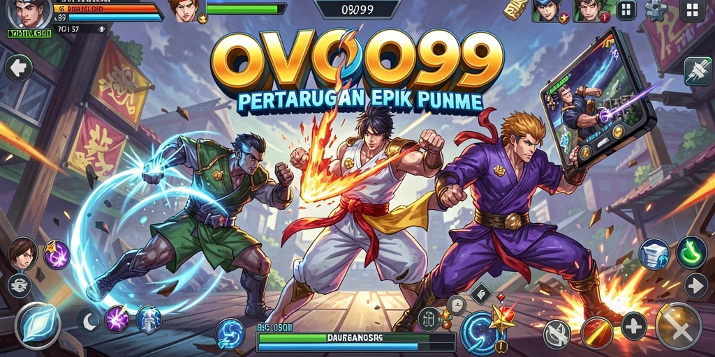 Tampilan gameplay OVO99 yang mendebarkan dan penuh aksi Fighting.