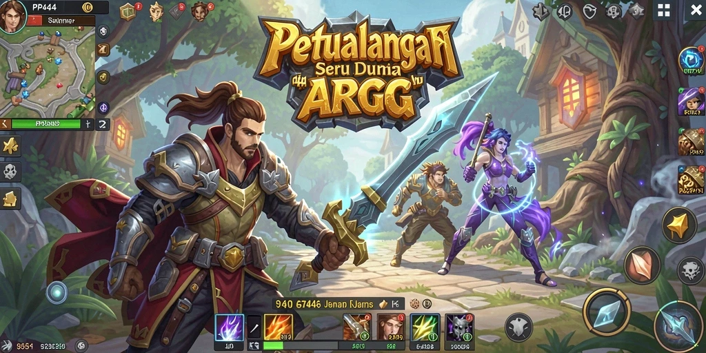 Tangkapan layar gameplay <strong>PP444</strong> menunjukkan pertempuran seru dan karakter yang menarik.