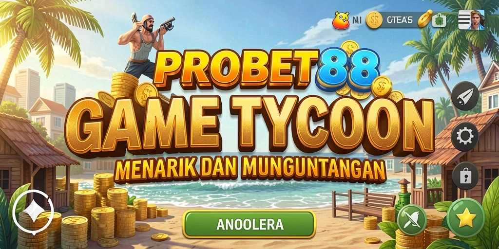 Screenshot gameplay PROBET88 menampilkan momen membangun bisnis yang seru.