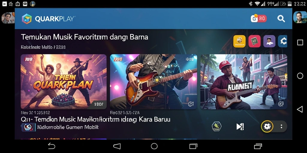 Tampilan menarik dari gameplay interaktif QUARKPLAY