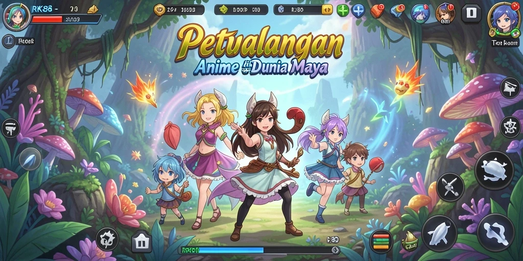 Gameplay menarik dengan karakter anime yang memukau.