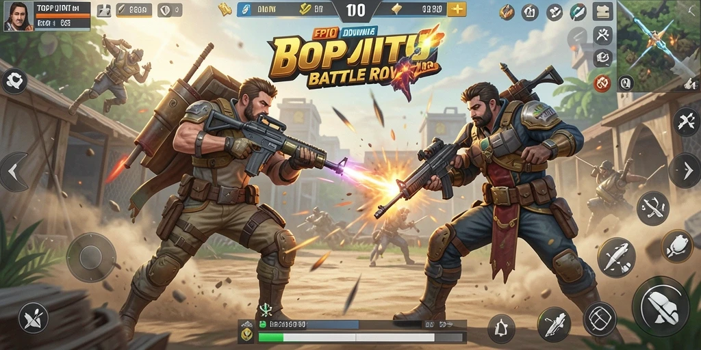 Gameplay menarik dengan pertempuran seru di TOPJITU.
